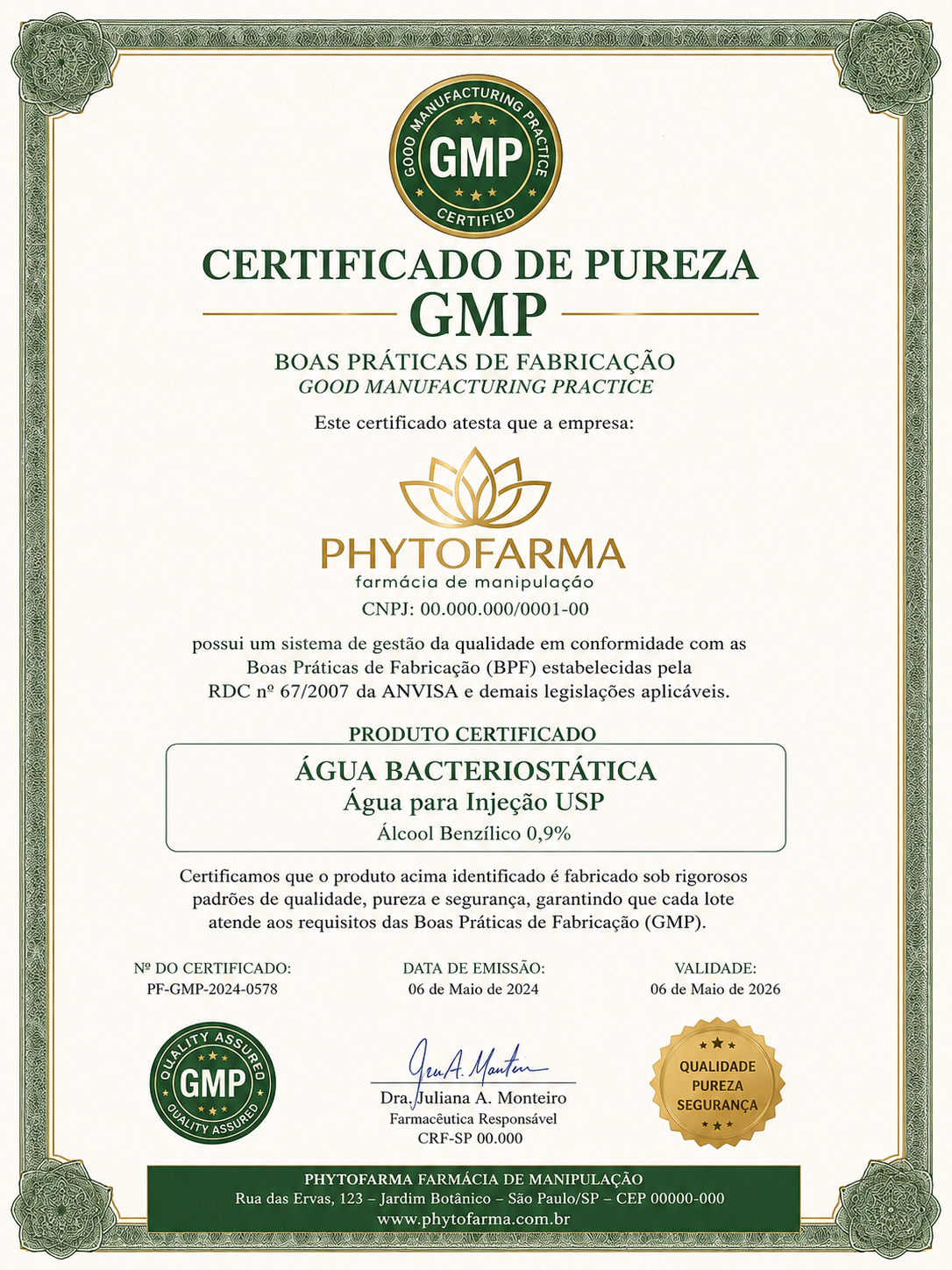 Certificação GMP